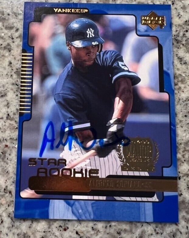 Alfonso Soriano signed autographed 2000 Upper Deck Card