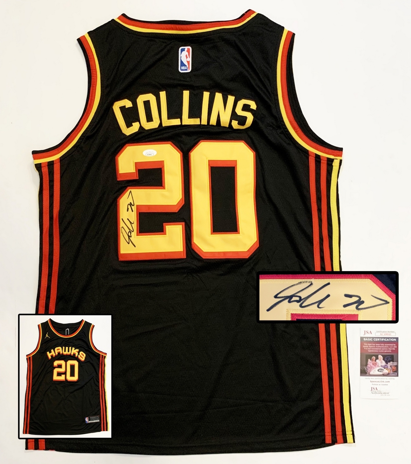 Atlanta Hawks John Collins Signed Jersey JSA COA