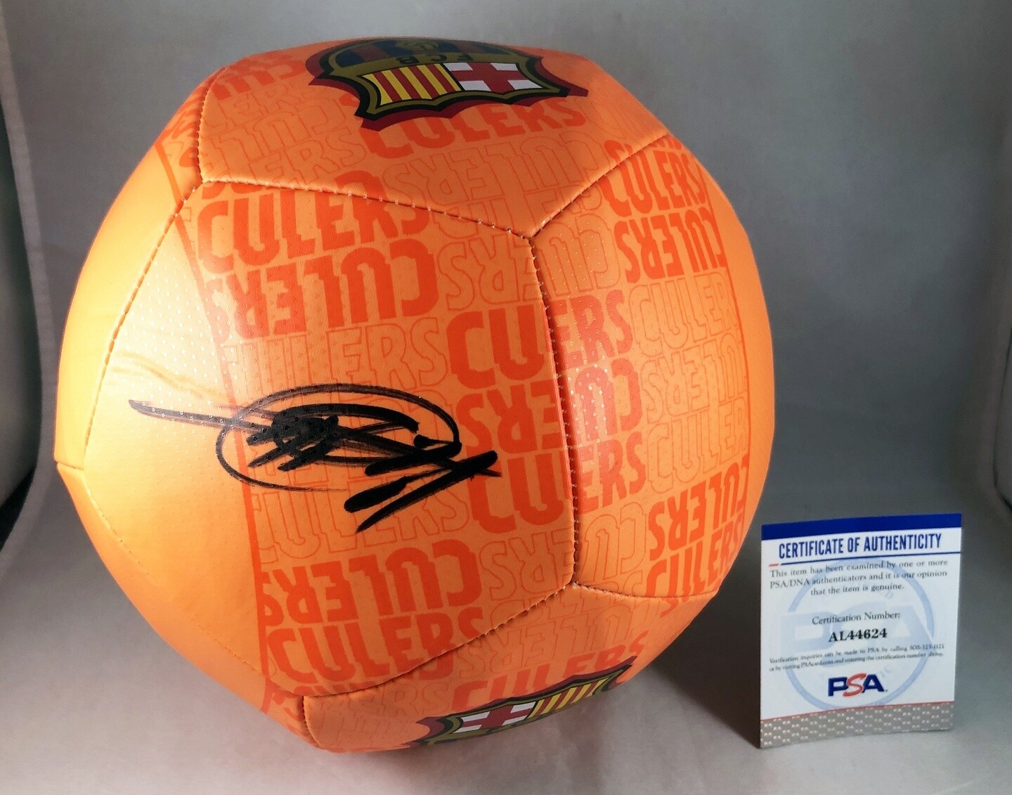 ANSU FATI SIGNED SOCCER BALL BARCELONA BARCA PSA/DNA COA COLLECTIBLE MEMORABILIA