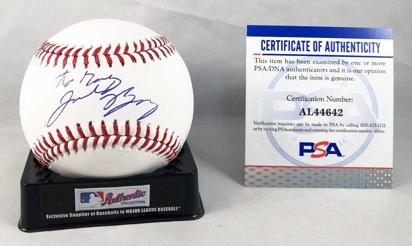 Miami Marlins Jacob Berry Signed Authentic MLB Baseball PSA/DNA COA