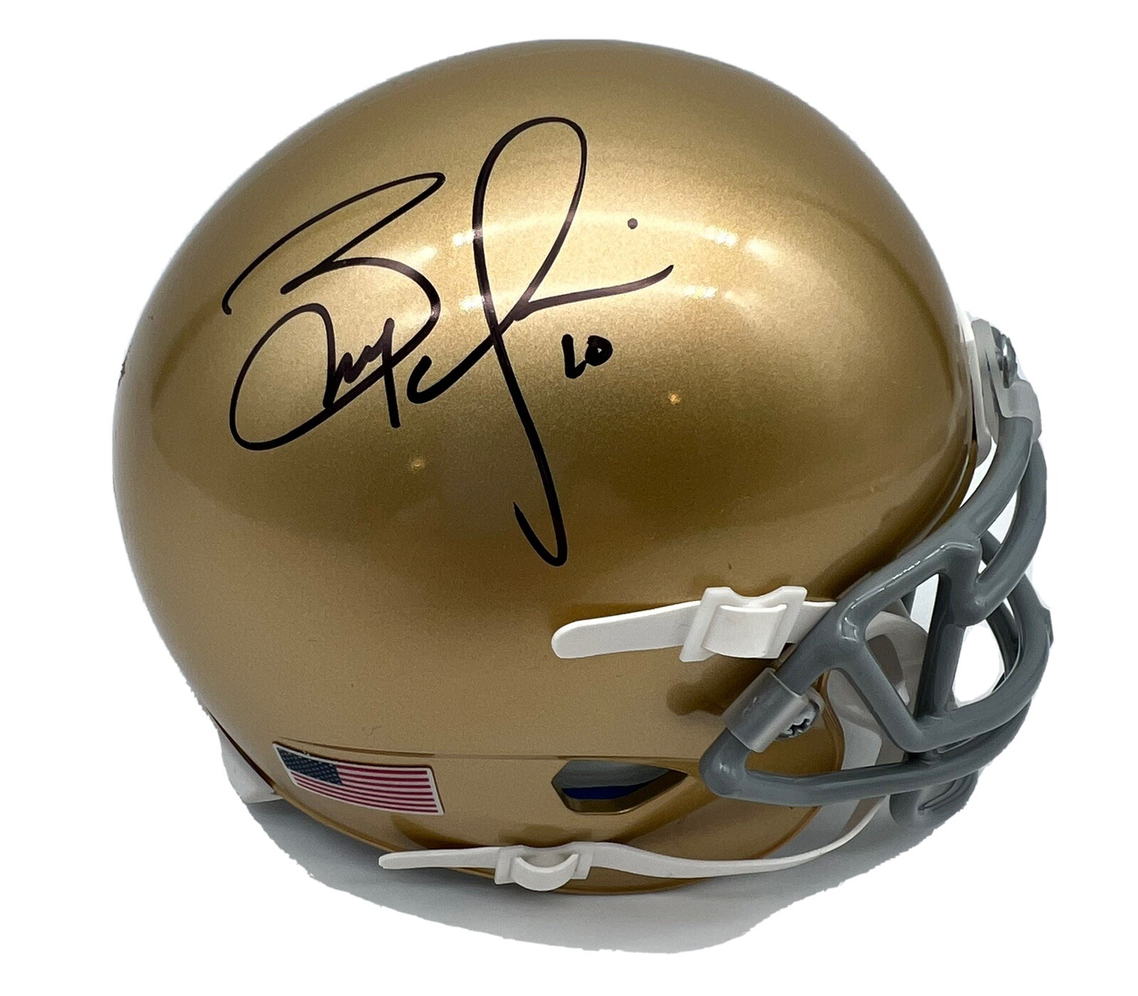 Brady Quinn Signed Notre Dame Fighting Irish Mini Football Helmet w/JSA COA #4