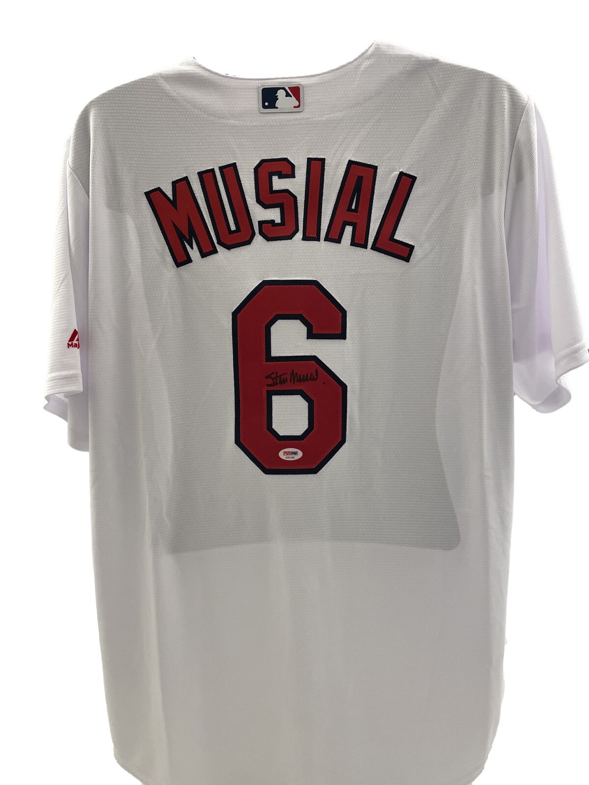 STAN MUSIAL SIGNED ST LOUIS CARDINALS MAJESTIC JERSEY PSA DNA COA