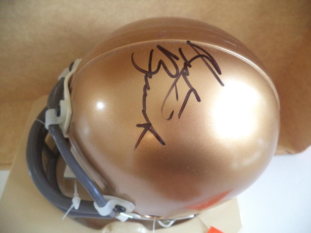 NICK BUONICONTI NOTRE DAME IRISH LINEBACKER HOF SIGNED RIDDELL MINI HELMET W/COA