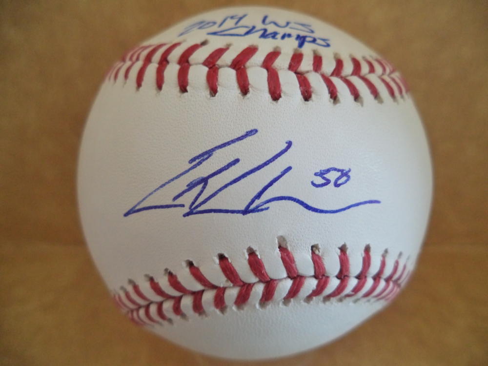 ERIK CORDIER 2014 WS CHAMPS GIANTS SIGNED AUTOGRAPHED M.L. BASEBALL W/COA