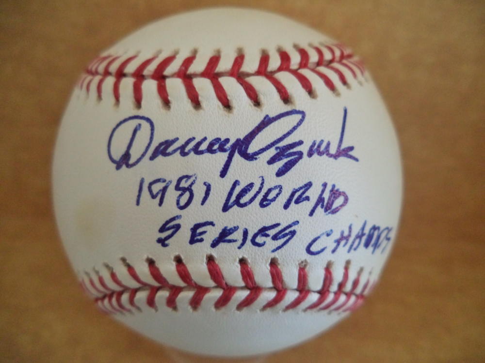 DANNY OZARK 1981 WORLD SERIES CHAMPS SIGNED AUTOGRAPHED M.L. BASEBALL W/COA COLLECTIBLE MEMORABILIA