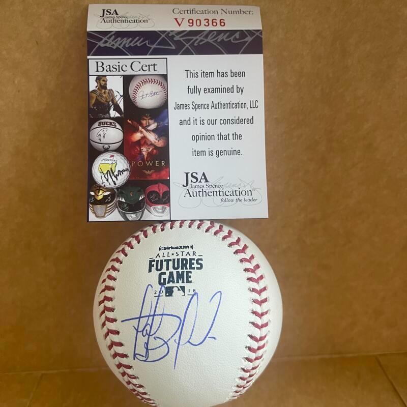 FERNANDO TATIS PADRES SIGNED AUTO 2018 FUTURES GAME BASEBALL JSA V90366