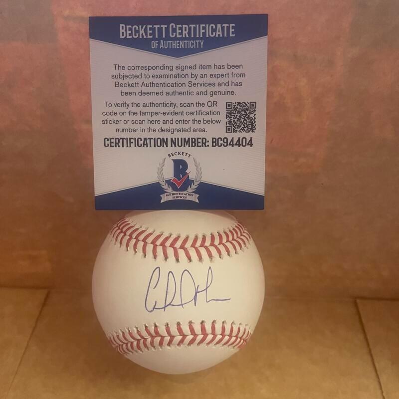 GABRIEL MORENO TORONTO BLUE JAYS SIGNED AUTOGRAPHED M.L. BASEBALL BAS BC94404
