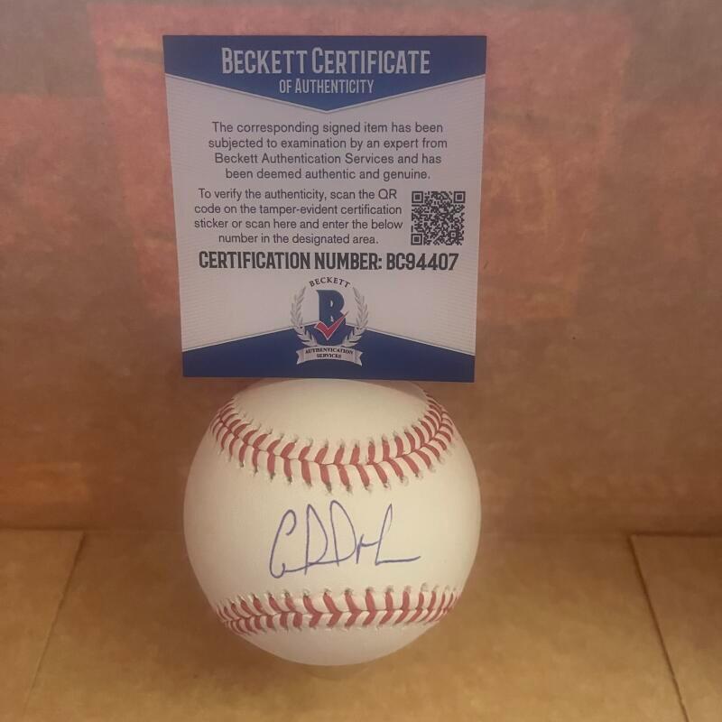 GABRIEL MORENO TORONTO BLUE JAYS SIGNED AUTOGRAPHED M.L. BASEBALL BAS BC94407