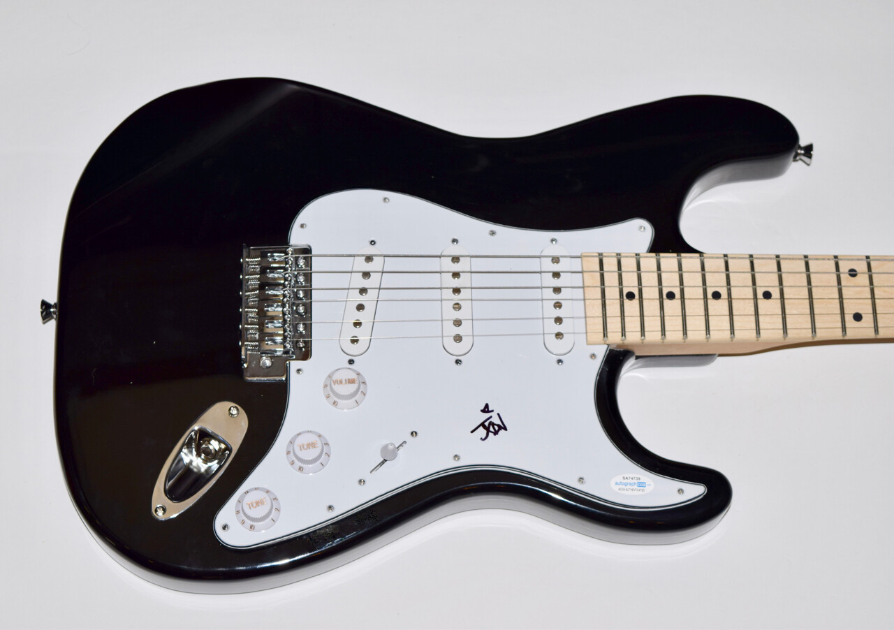 Jaden Hossler Jxdn Signed Autograph Electric Guitar Angels & Demons MGK ACOA COA