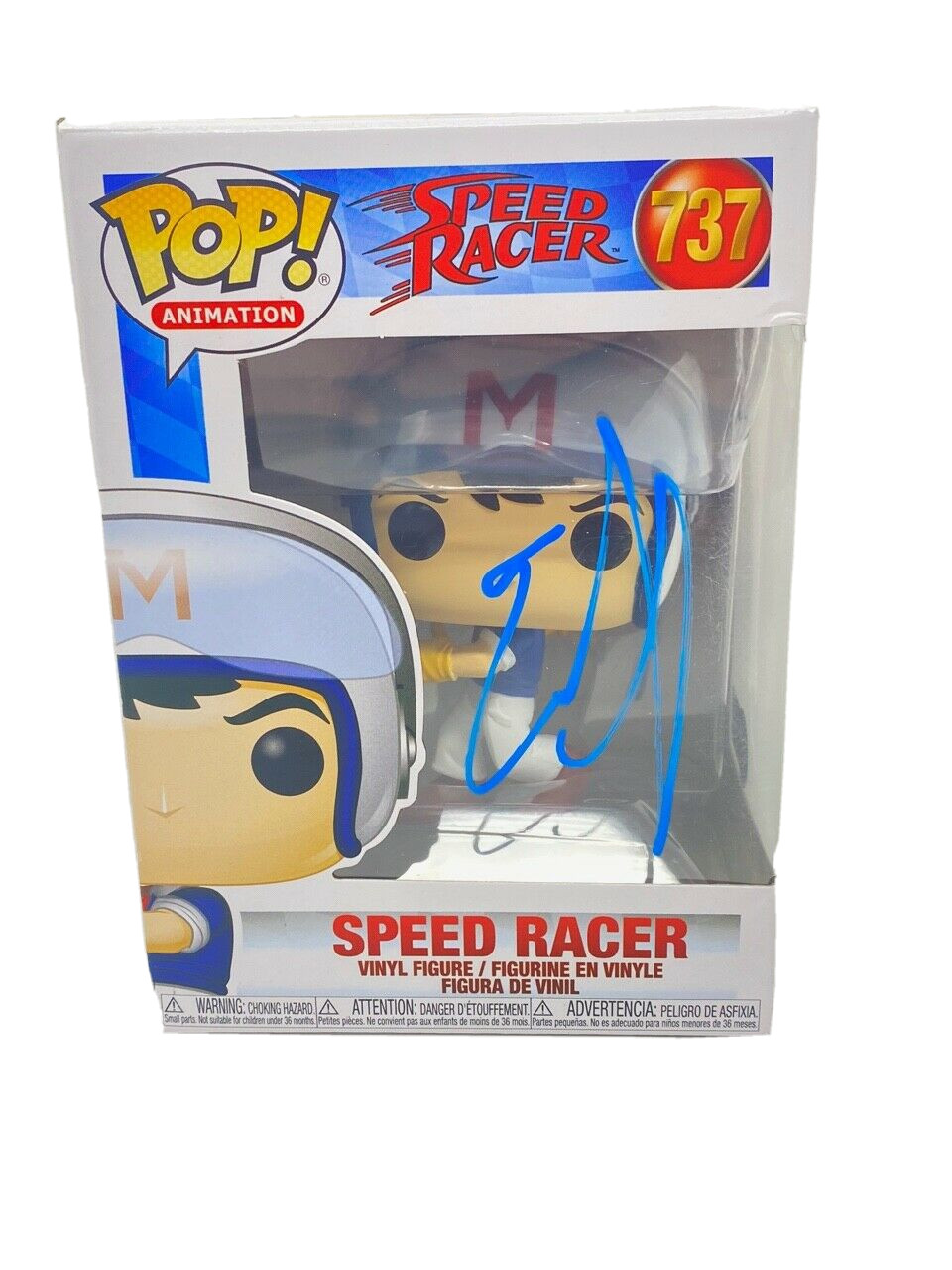 Emile Hirsch Signed Autographed Speed Racer Funko Pop Figure 737 Beckett BAS COA