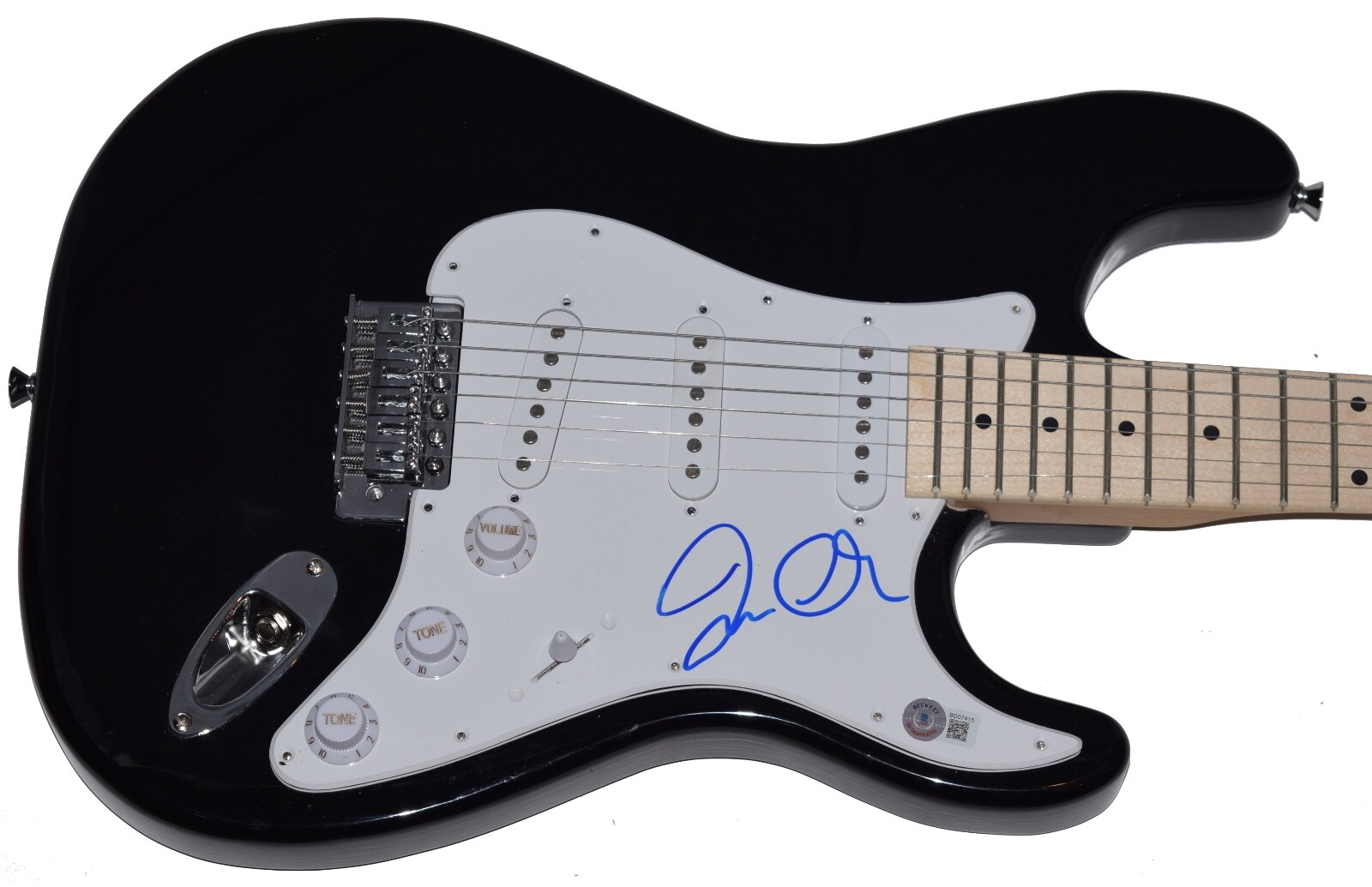 TIM COMMERFORD SIGNED AUTOGRAPHED GUITAR RAGE AGAINST THE MACHINE BECKETT COA COLLECTIBLE MEMORABILIA