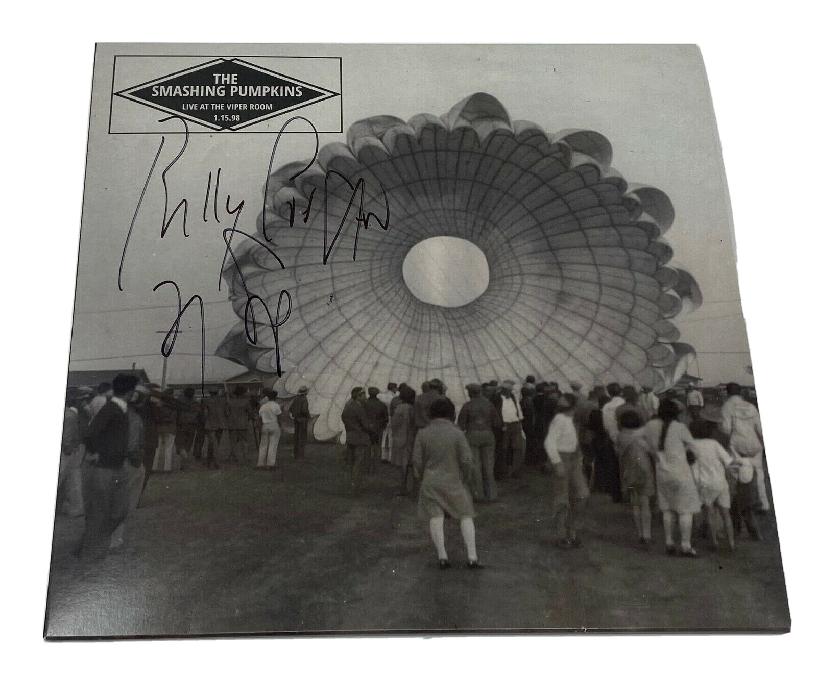 BILLY CORGAN SIGNED SMASHING PUMPKINS LIVE AT THE VIPER ROOM VINYL BECKETT COA COLLECTIBLE MEMORABILIA