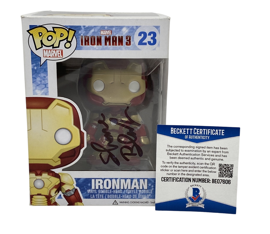 Shane Black Signed Autograph Funko Pop Figure Iron Man 3 Director 23 Beckett COA