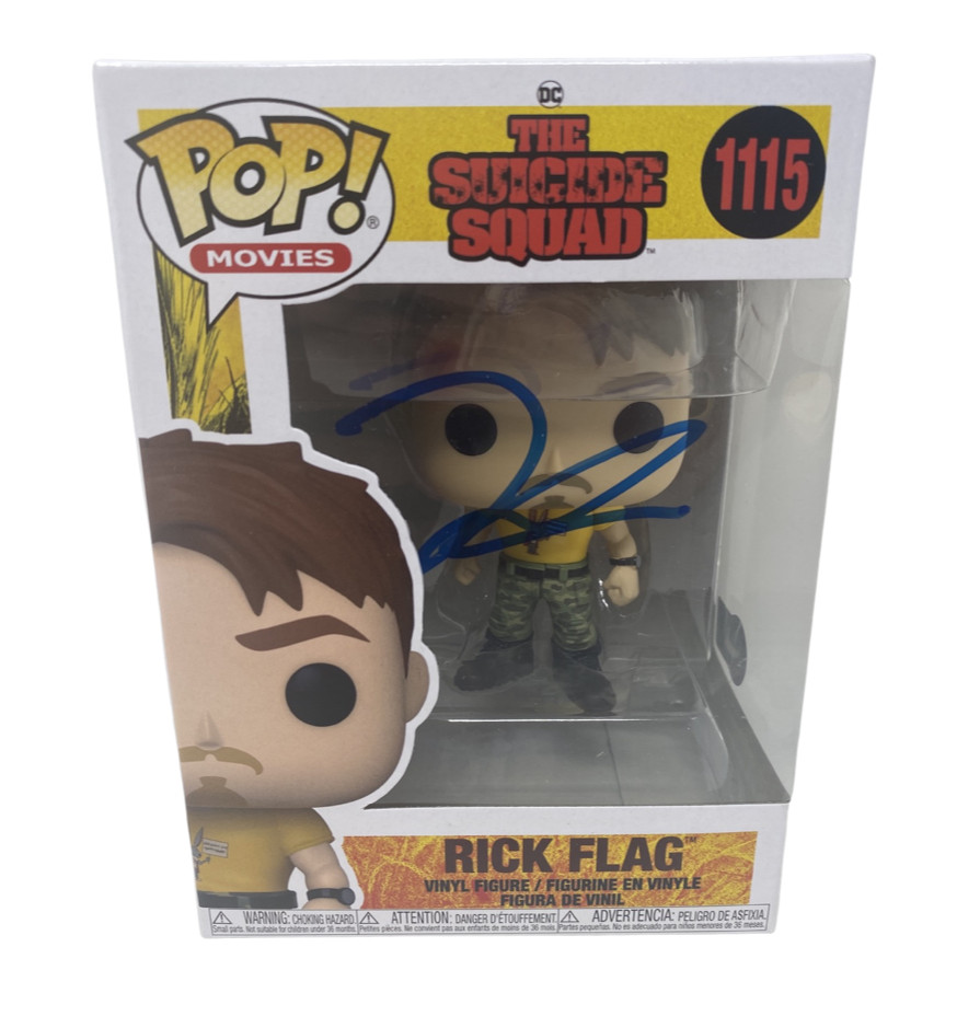 Joel Kinnaman Signed Autograph Funko Pop Rick Flag The Suicide Squad Beckett COA