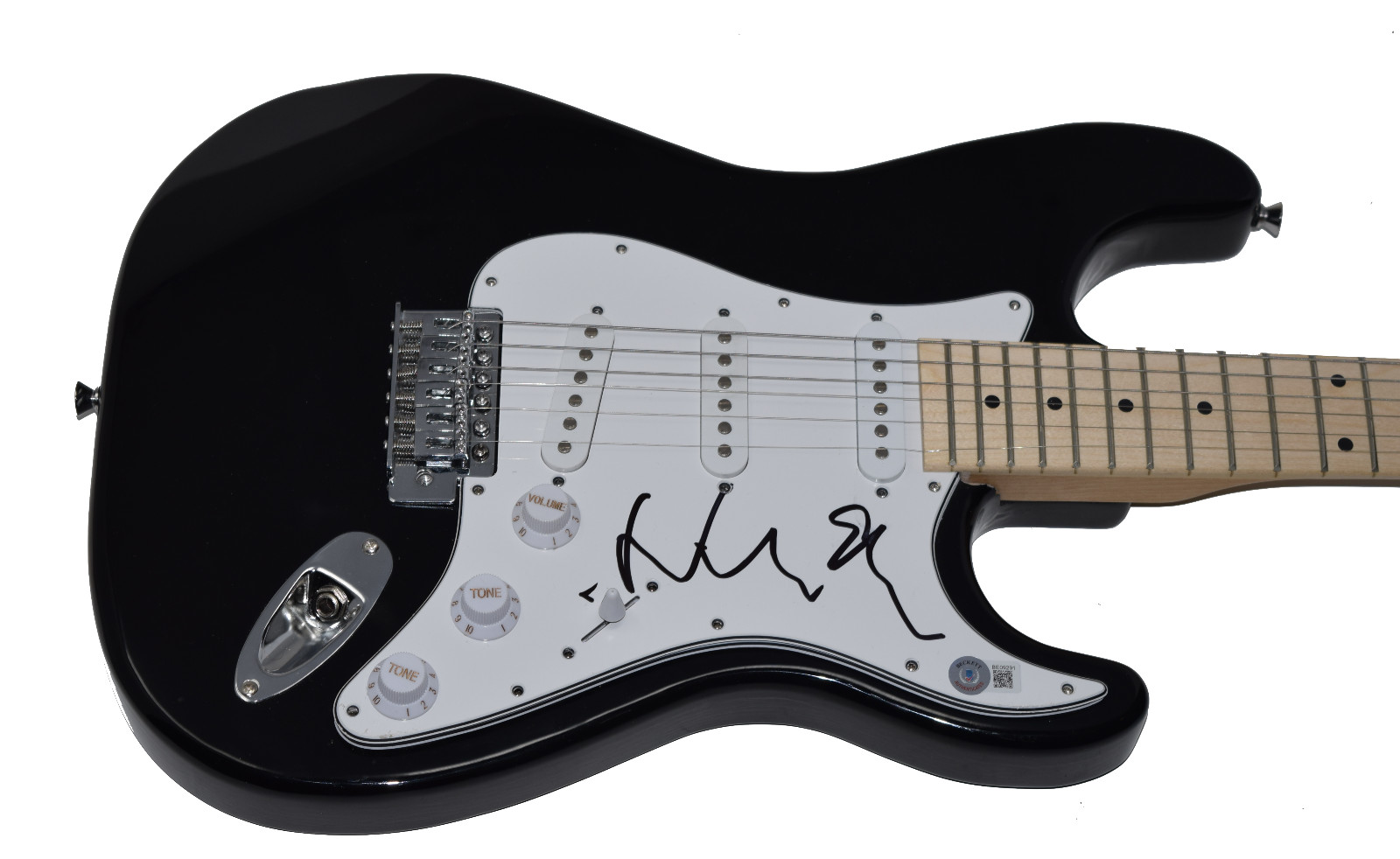 WARREN ELLIS SIGNED ELECTRIC GUITAR NICK CAVE AND THE BAD SEEDS BECKETT COA COLLECTIBLE MEMORABILIA