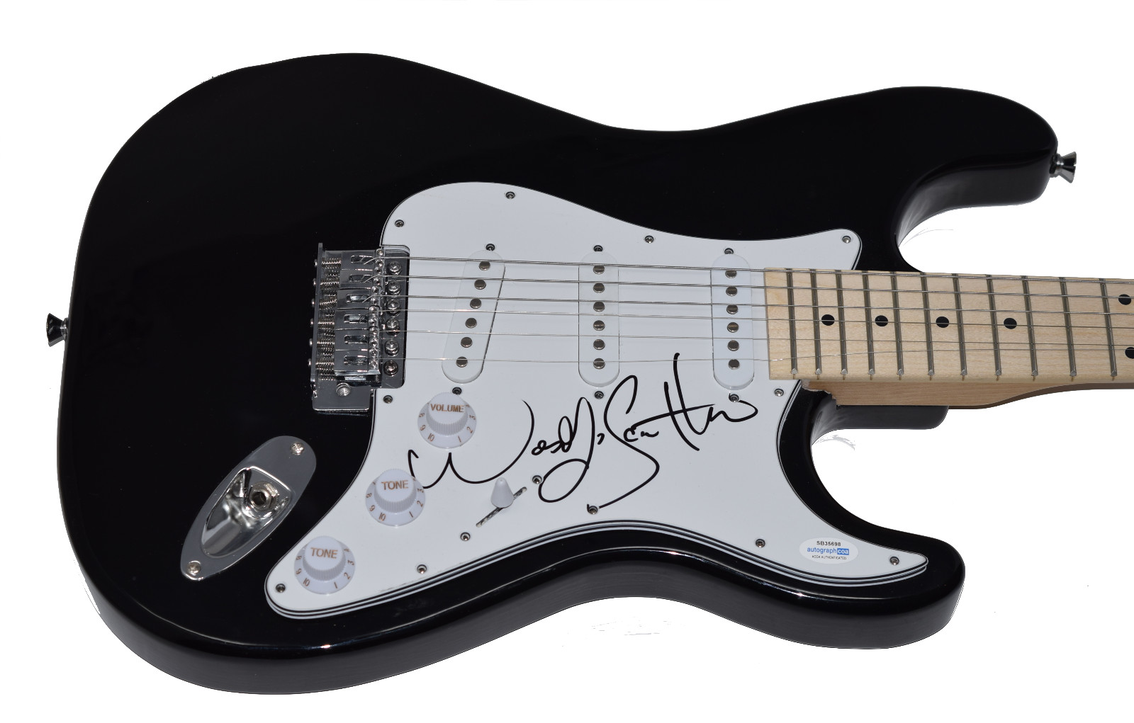 WES SCANTLIN PUDDLE OF MUDD SIGNED AUTOGRAPHED ELECTRIC GUITAR ACOA COA COLLECTIBLE MEMORABILIA