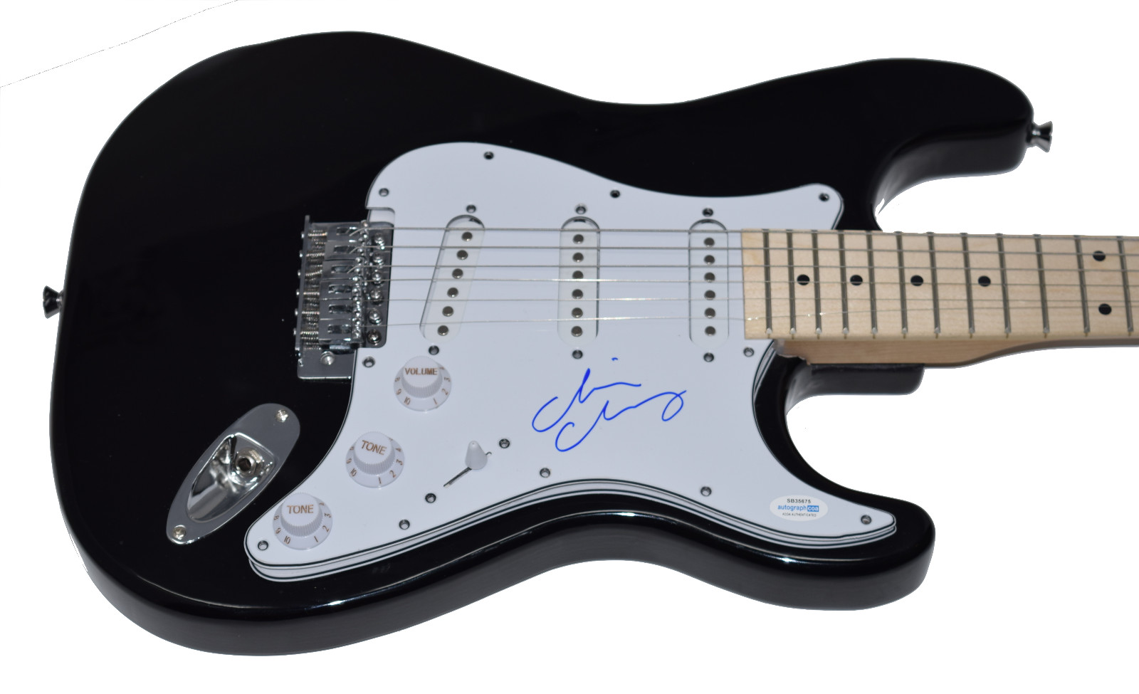 Chris Chaney Signed Autographed Electric Guitar Jane's Addiction ACOA COA