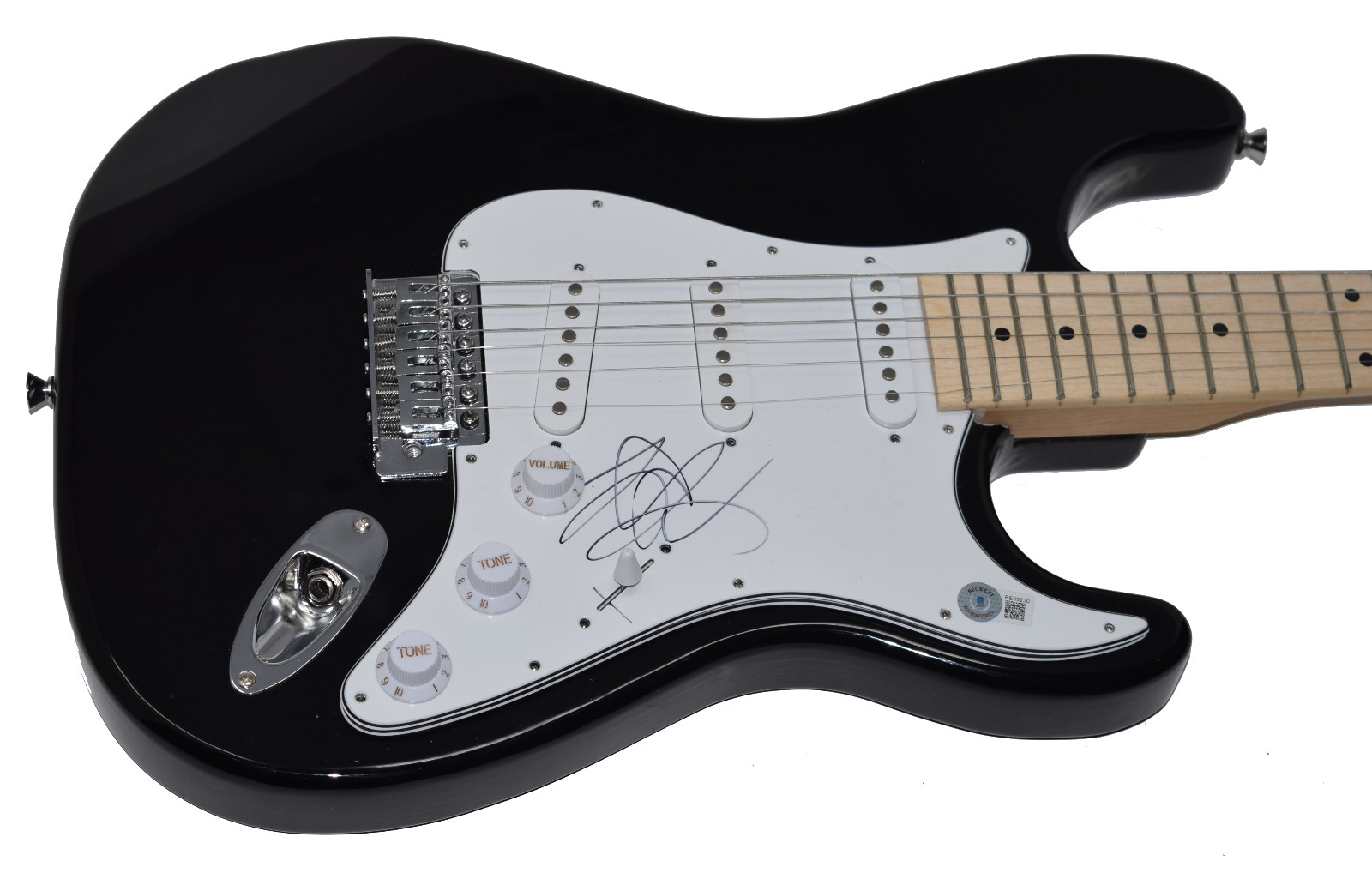 RAMI MALEK SIGNED GUITAR BOHEMIAN RHAPSODY QUEEN FREDDIE MERCURY BAS COA COLLECTIBLE MEMORABILIA