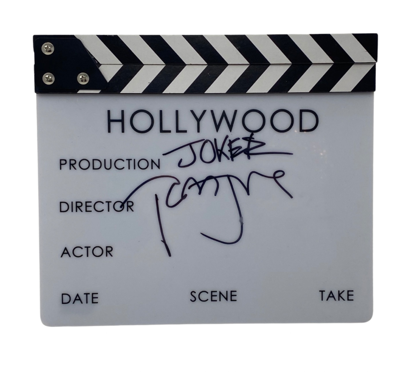 TODD PHILLIPS SIGNED AUTOGRAPHED CLAPBOARD JOKER MOVIE DIRECTOR BECKETT COA COLLECTIBLE MEMORABILIA