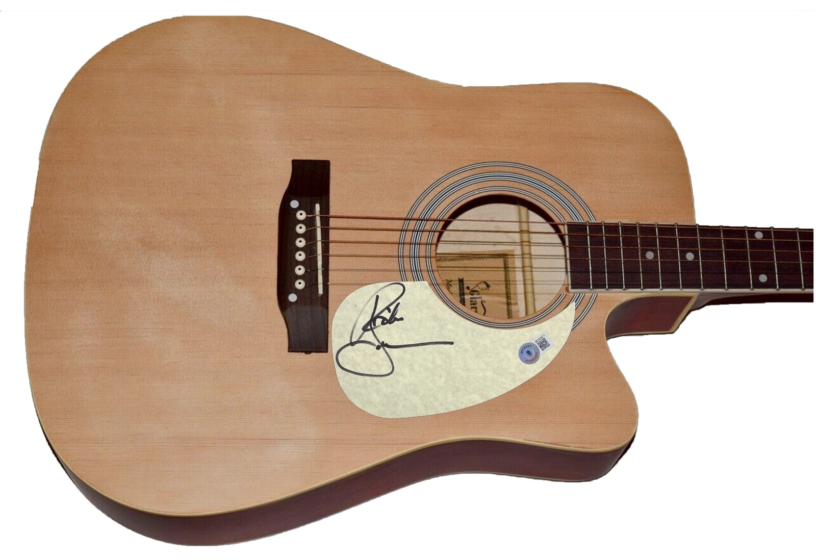 Richie Sambora Bon Jovi Signed Autographed Acoustic Guitar Beckett COA