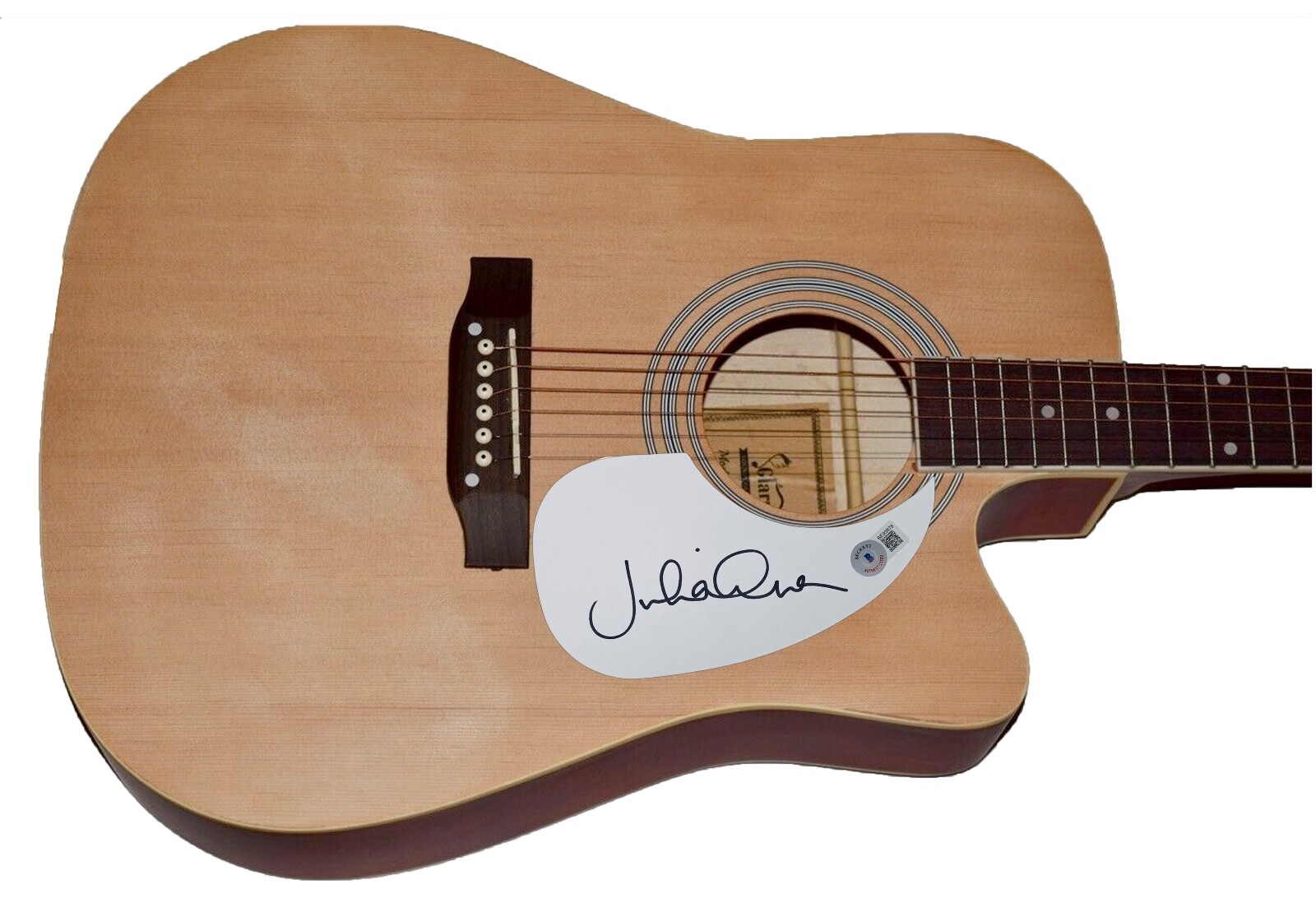Julian Lennon Signed Autographed Full Size Acoustic Guitar John Beckett COA