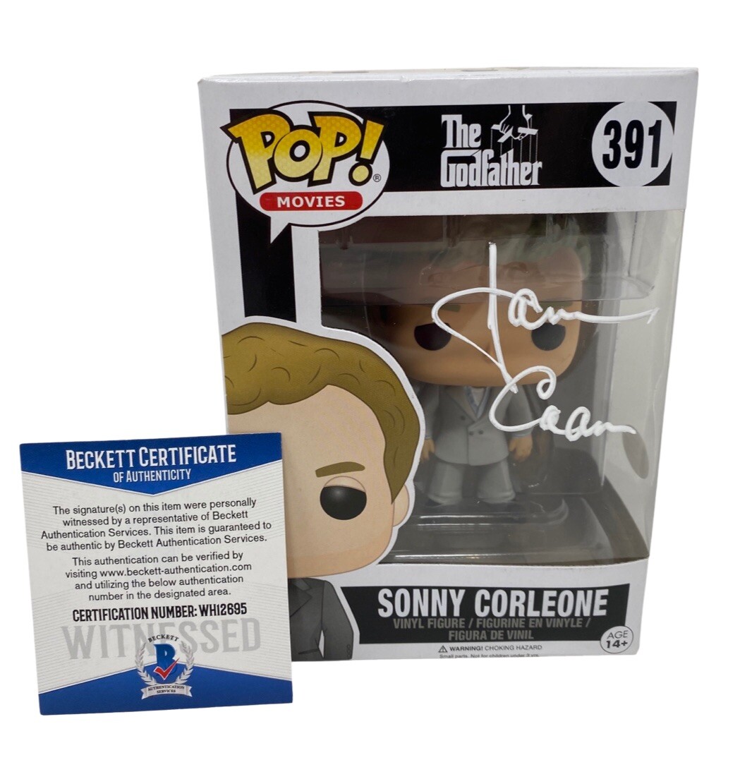 JAMES CAAN SIGNED AUTOGRAPHED FUNKO POP SONNY CORLEONE THE GODFATHER BECKETT COA COLLECTIBLE MEMORABILIA