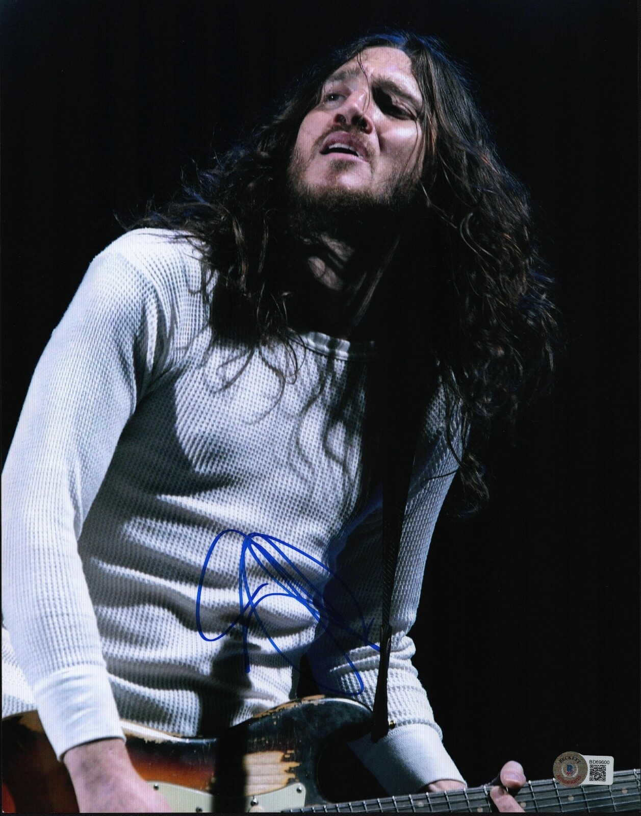 John Frusciante Signed Autographed 11x14 Photo Red Hot Chili Peppers Beckett COA