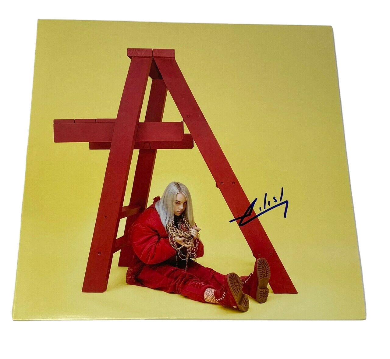 Billie Eilish Signed Autograph Don't Smile At Me Vinyl LP Album Beckett COA