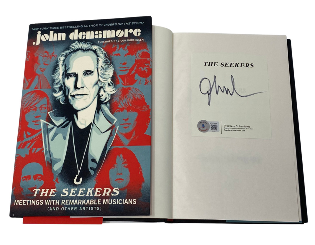 John Densmore Signed The Seekers 1st Edition HC Book The Doors Beckett COA