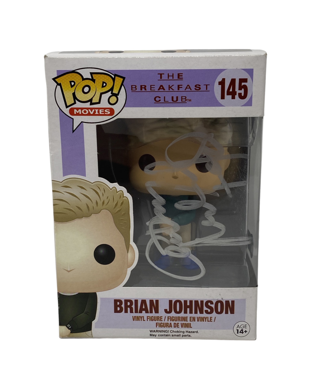 Anthony Michael Hall Signed Brian Johnson The Breakfast Club Funko Pop BAS COA