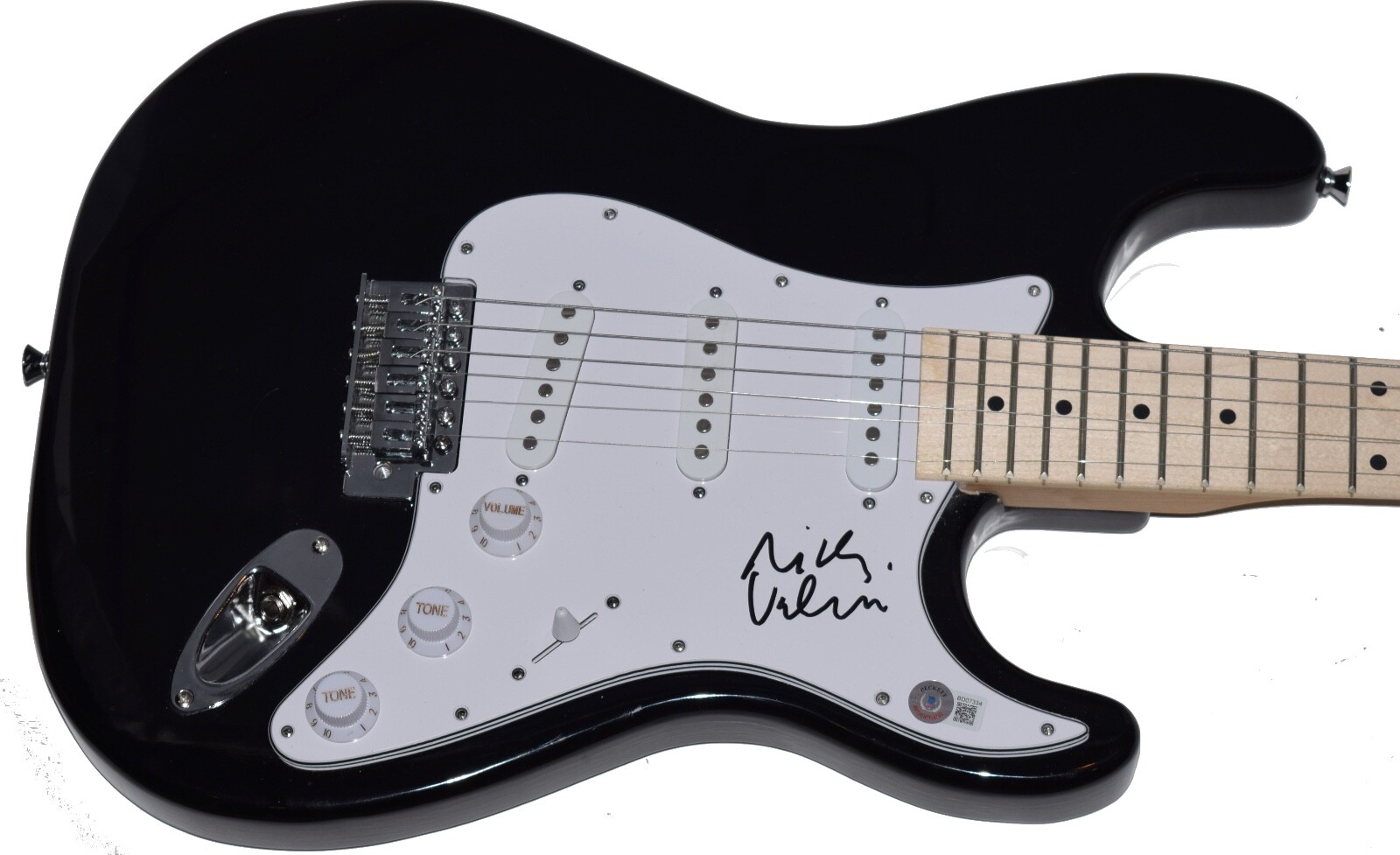 Nick Valensi Signed Autographed Electric Guitar The Strokes Beckett BAS COA