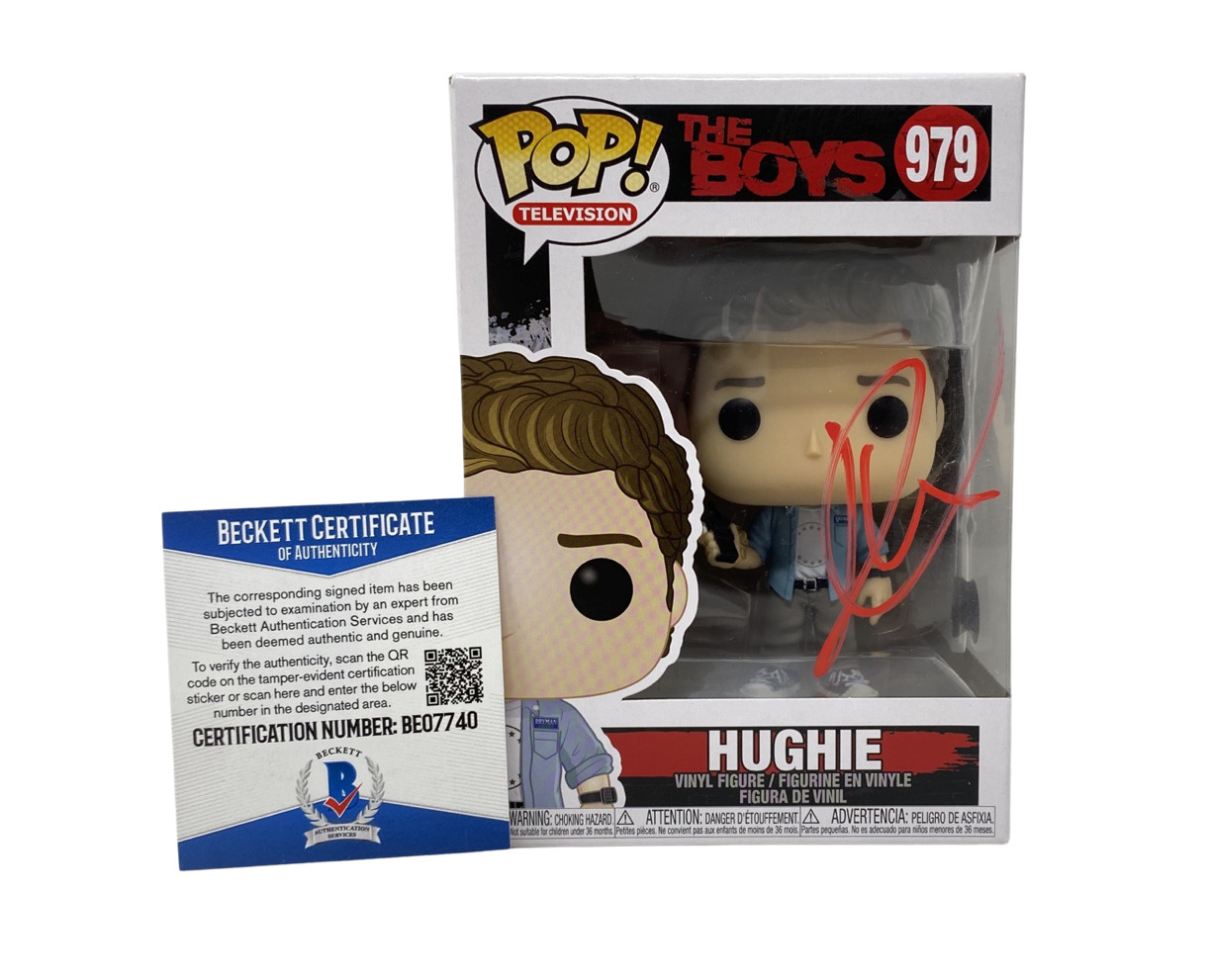 Jack Quaid Signed Autographed Funko Pop Hughie The Boys #979 Beckett COA