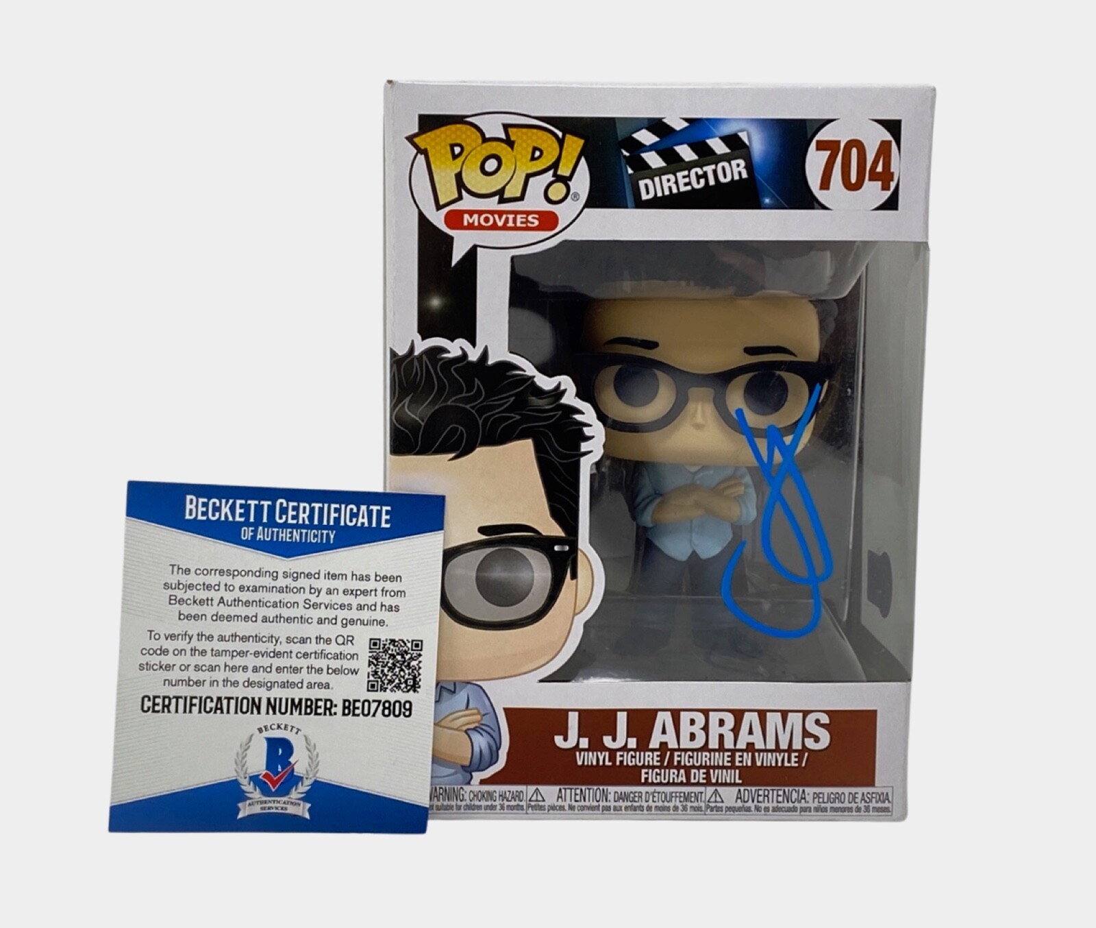JJ Abrams Signed Autographed Funko Pop Figure Star Wars Director 704 Beckett COA