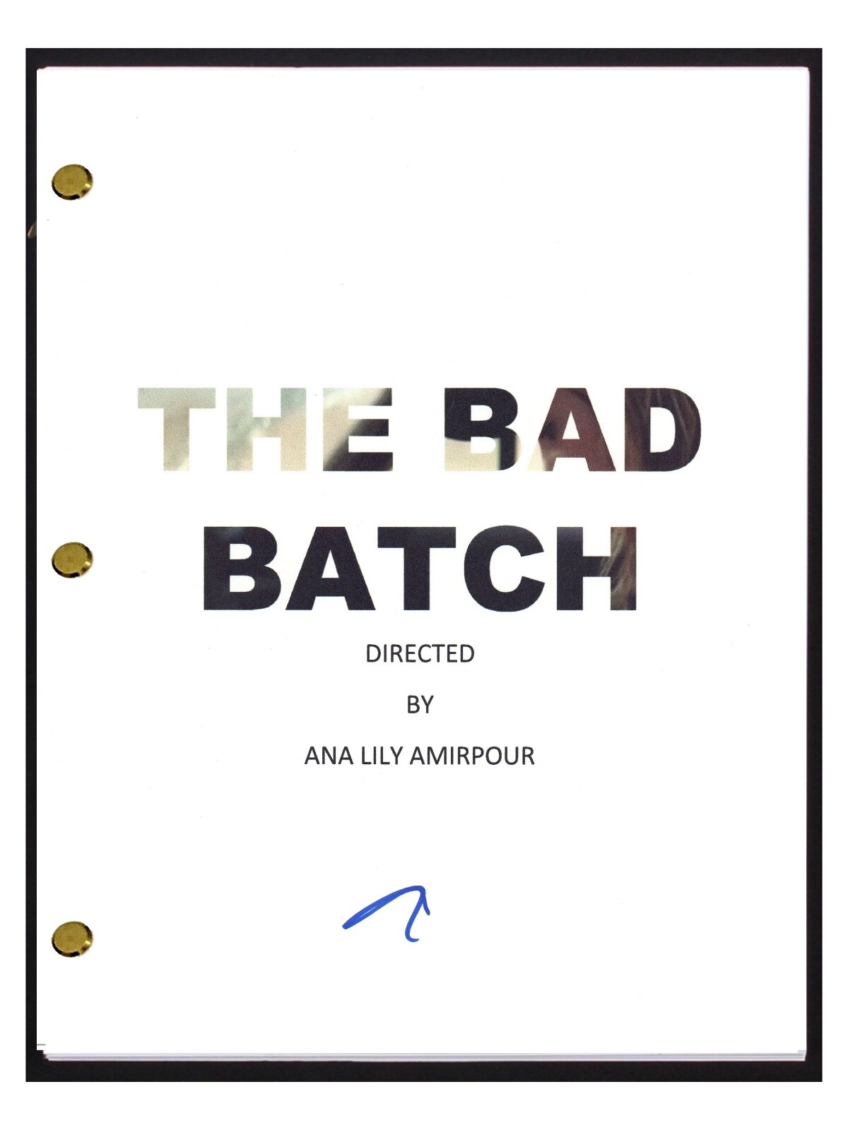 Suki Waterhouse Signed Autographed The Bad Batch Movie Script Horror COA
