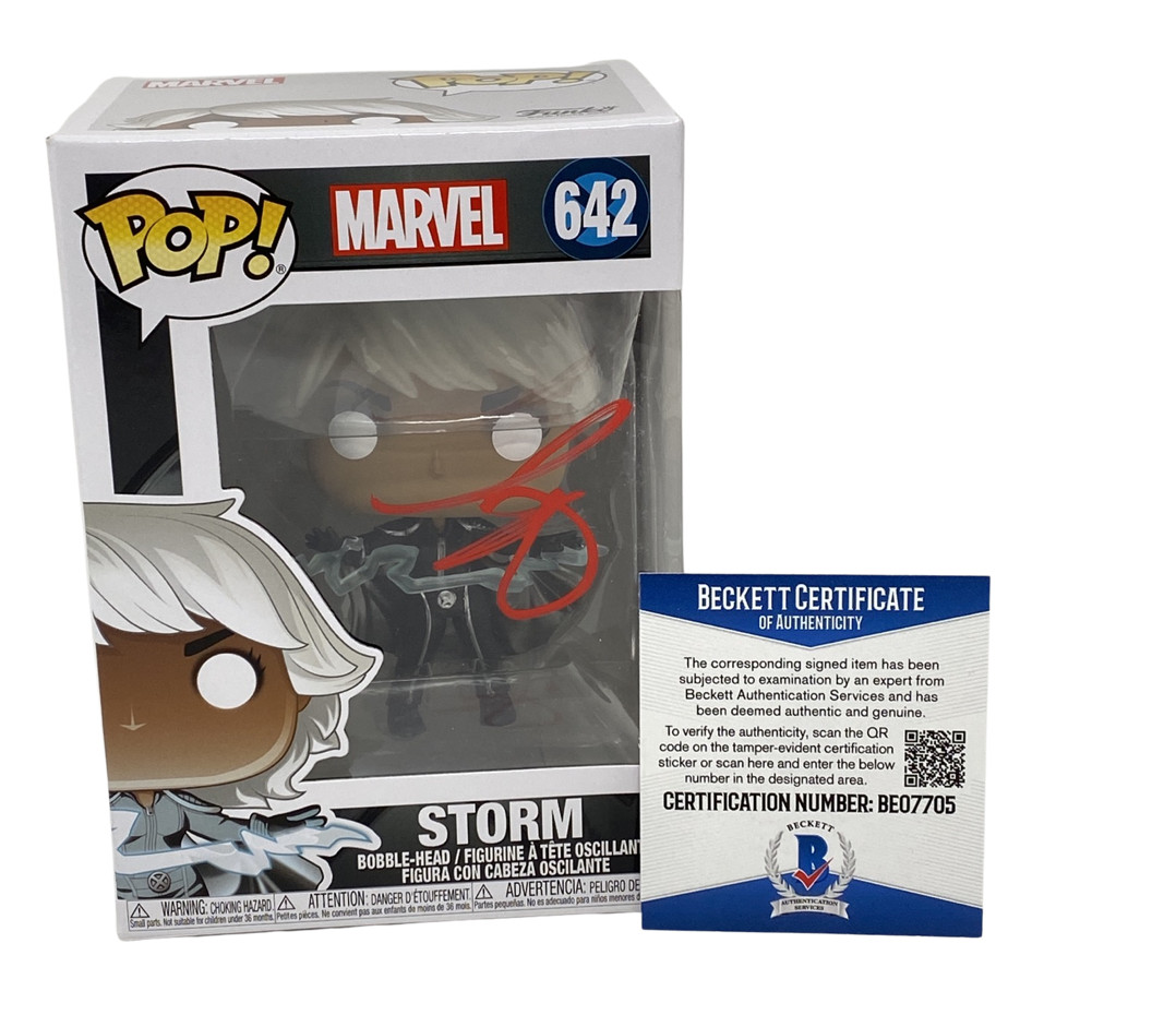 ALEXANDRA SHIPP SIGNED AUTOGRAPHED FUNKO POP FIGURE STORM X-MEN BECKETT COA COLLECTIBLE MEMORABILIA