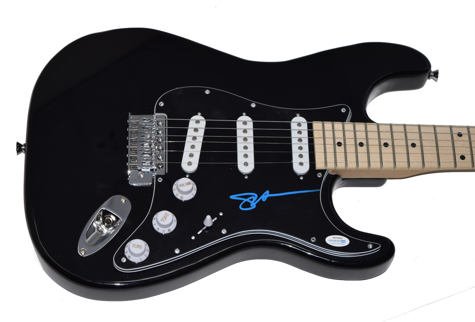 SHOOTER JENNINGS SIGNED AUTOGRAPHED ELECTRIC GUITAR WAYLON’S SON ACOA COA COLLECTIBLE MEMORABILIA