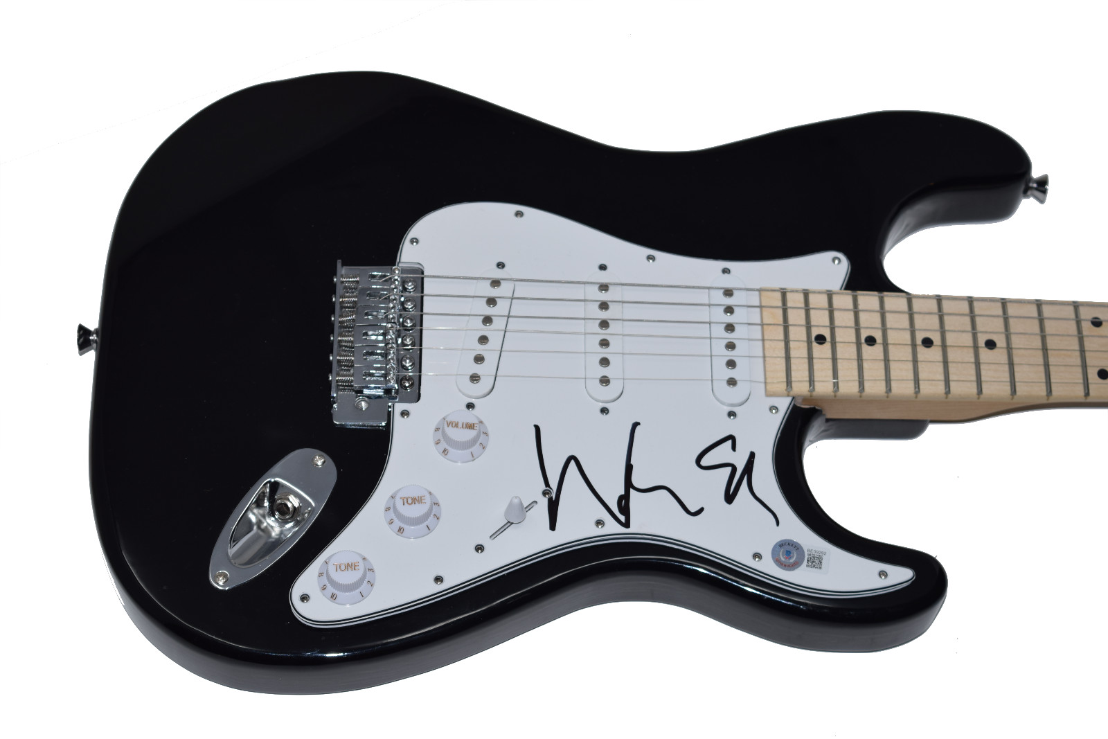 WARREN ELLIS SIGNED ELECTRIC GUITAR NICK CAVE AND THE BAD SEEDS BECKETT COA COLLECTIBLE MEMORABILIA