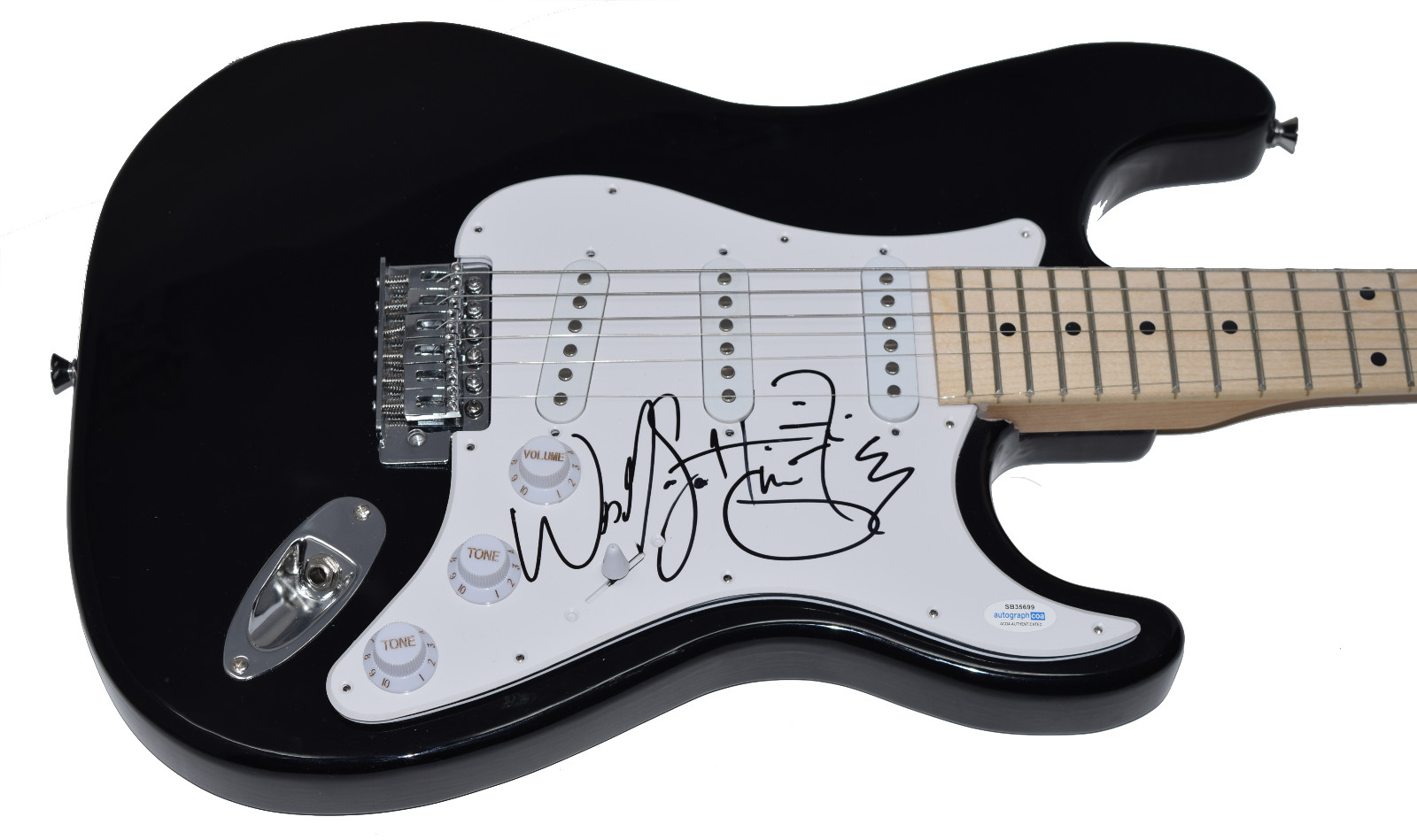 WES SCANTLIN PUDDLE OF MUDD SIGNED AUTOGRAPHED ELECTRIC GUITAR ACOA COA COLLECTIBLE MEMORABILIA