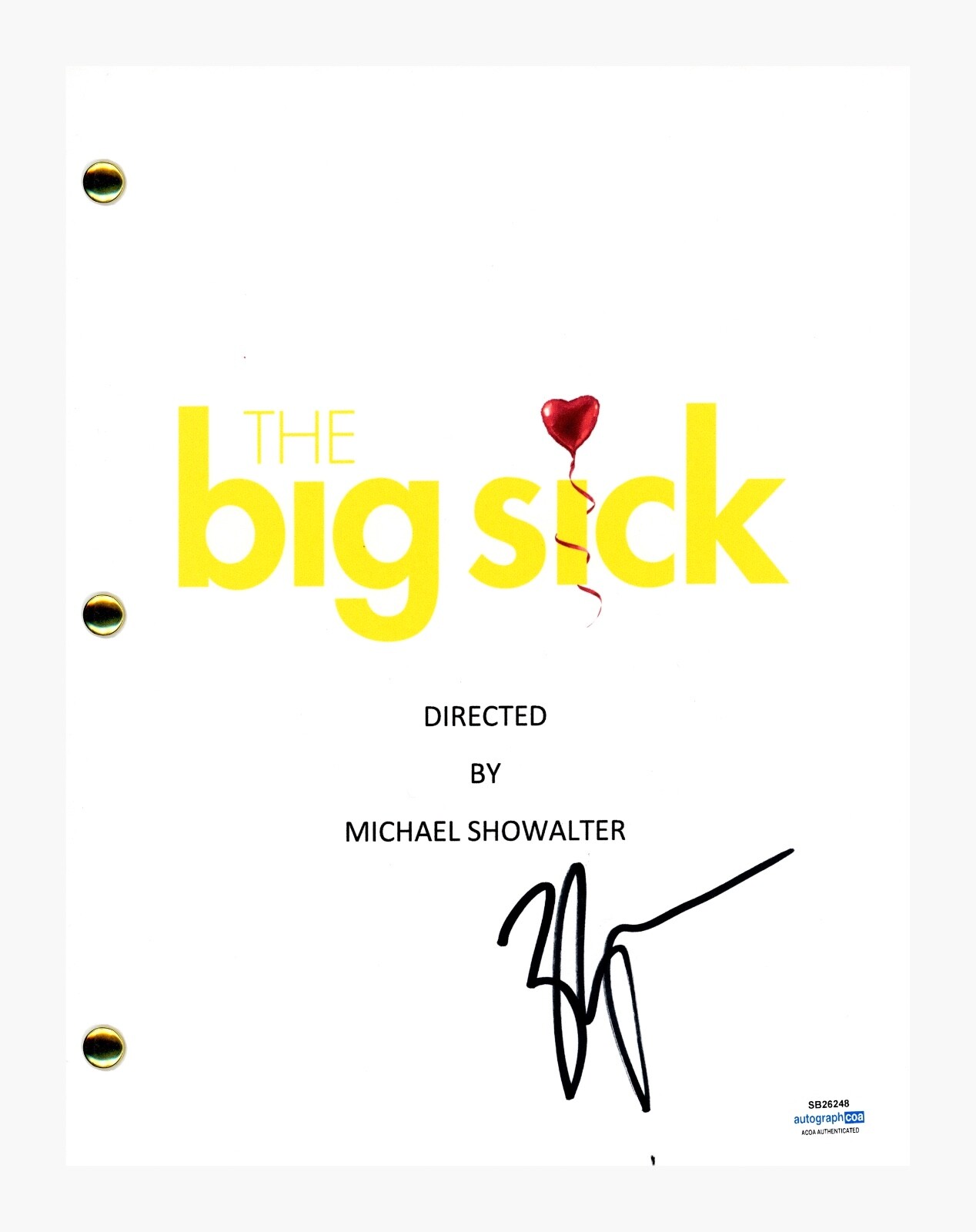 Zoe Kazan Signed Autographed The Big Sick Movie Script Full Screenplay ACOA COA