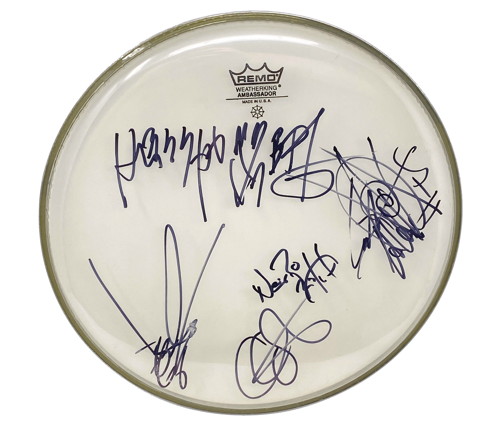 MAYHEM METAL BAND SIGNED AUTOGRAPHED 12″ DRUMHEAD FULL BAND ATTILA CSIHAR +4 COA COLLECTIBLE MEMORABILIA