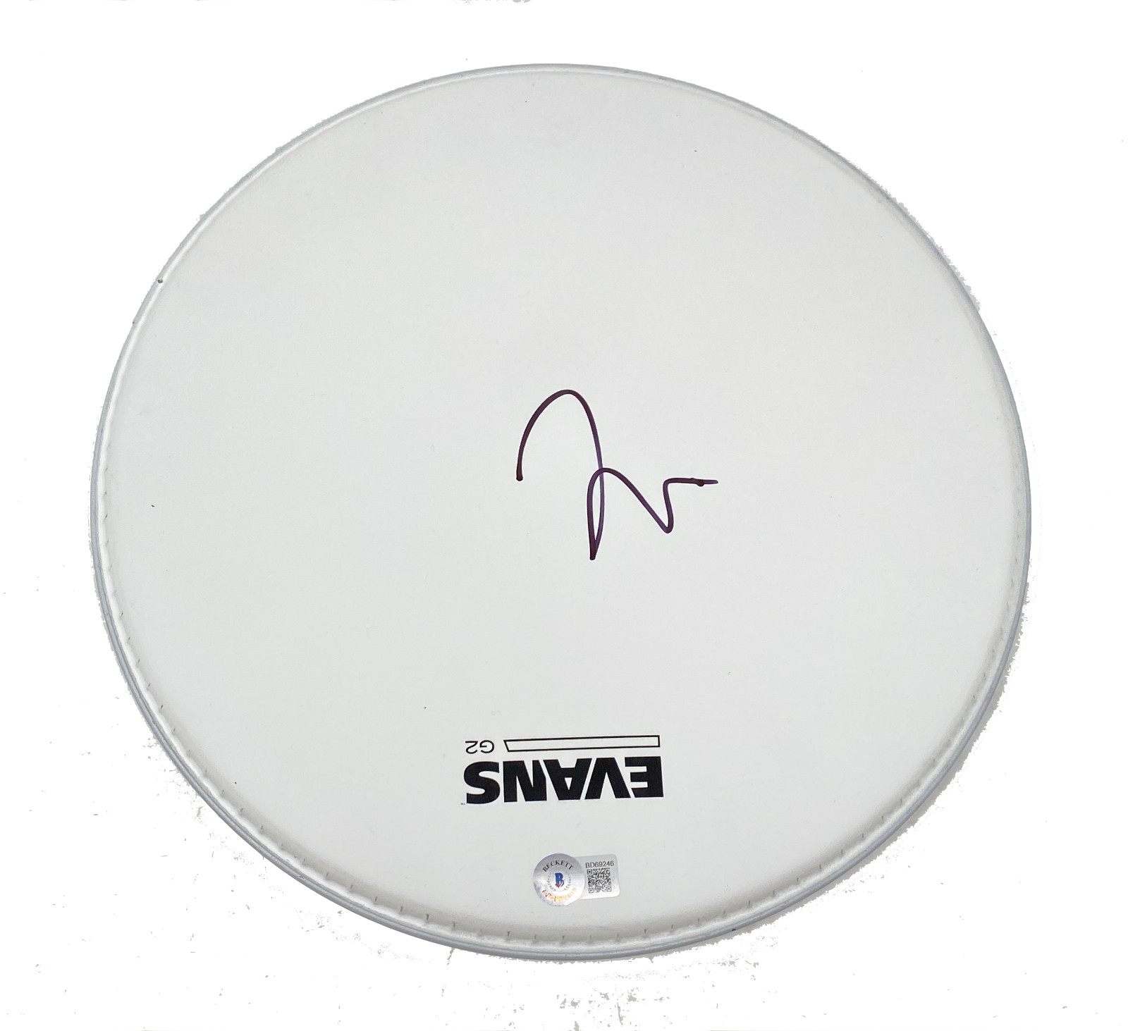 TAYLOR HAWKINS SIGNED AUTOGRAPHED 12″ DRUMHEAD BECKETT BAS COA COLLECTIBLE MEMORABILIA