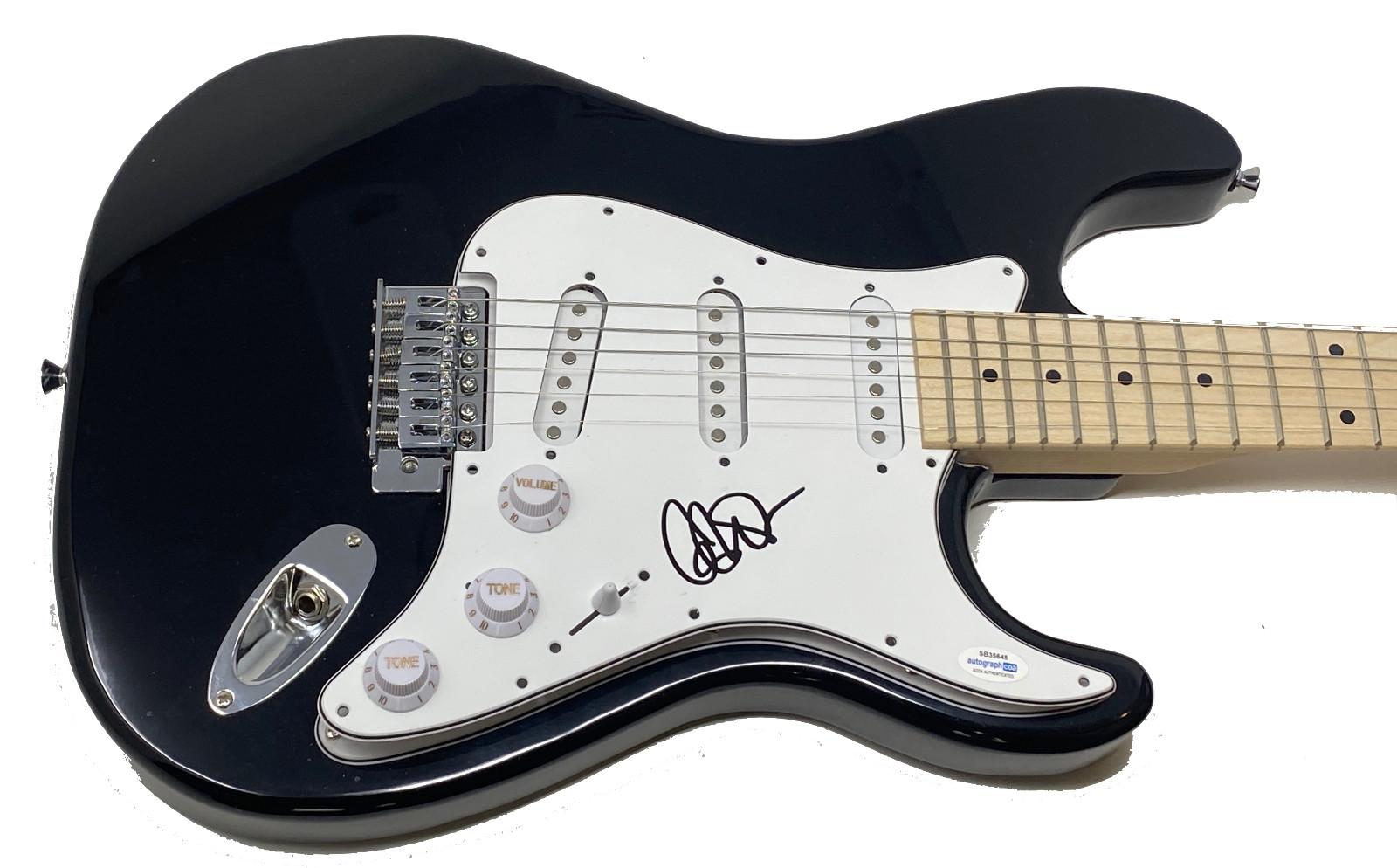 ASHLEE SIMPSON SIGNED AUTOGRAPHED ELECTRIC GUITAR PIECES OF ME SINGER ACOA COA COLLECTIBLE MEMORABILIA