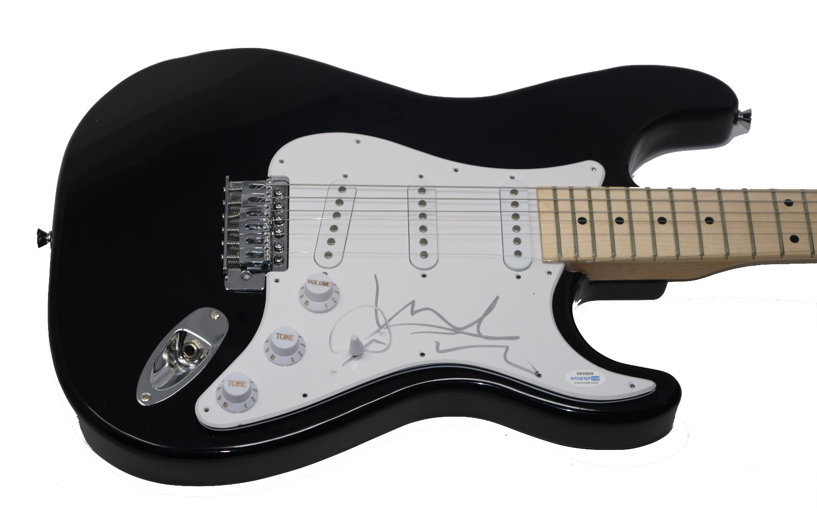 MICKEY AVALON SIGNED AUTOGRAPHED ELECTRIC GUITAR ACOA COA COLLECTIBLE MEMORABILIA