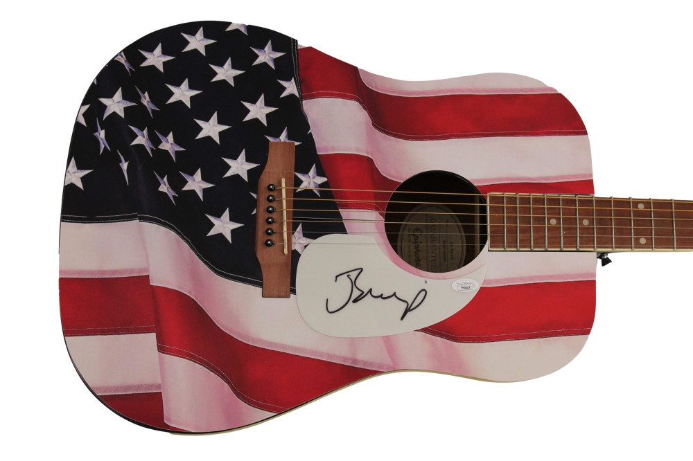 JOHN COUGAR MELLENCAMP SIGNED AUTOGRAPH CUSTOM EPIPHONE ACOUSTIC GUITAR JSA COA