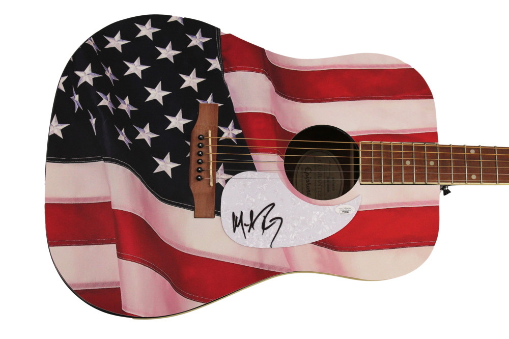 MICHAEL RAY SIGNED AUTOGRAPH CUSTOM 1/1 GIBSON EPIPHONE ACOUSTIC GUITAR JSA COA
