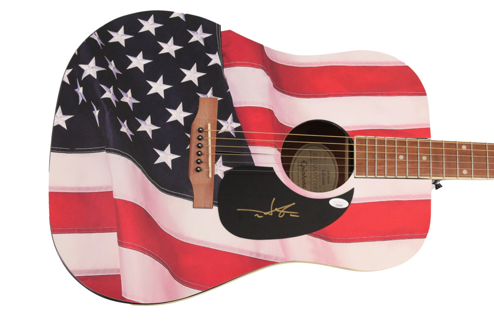 JIMMIE ALLEN SIGNED AUTOGRAPH CUSTOM GIBSON EPIPHONE ACOUSTIC GUITAR - JSA COA