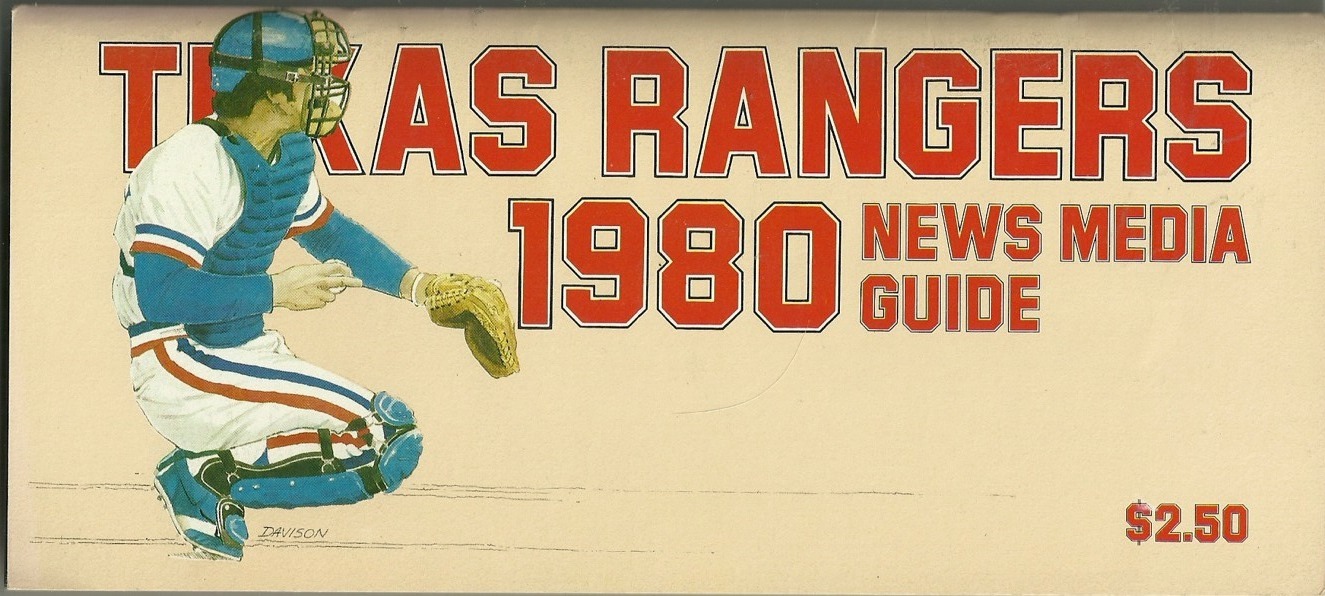 TEXAS RANGERS MLB BASEBALL 1980 MEDIA GUIDE VINTAGE GREAT COLOR AUTHENTIC RARE COLLECTIBLE MEMORABILIA