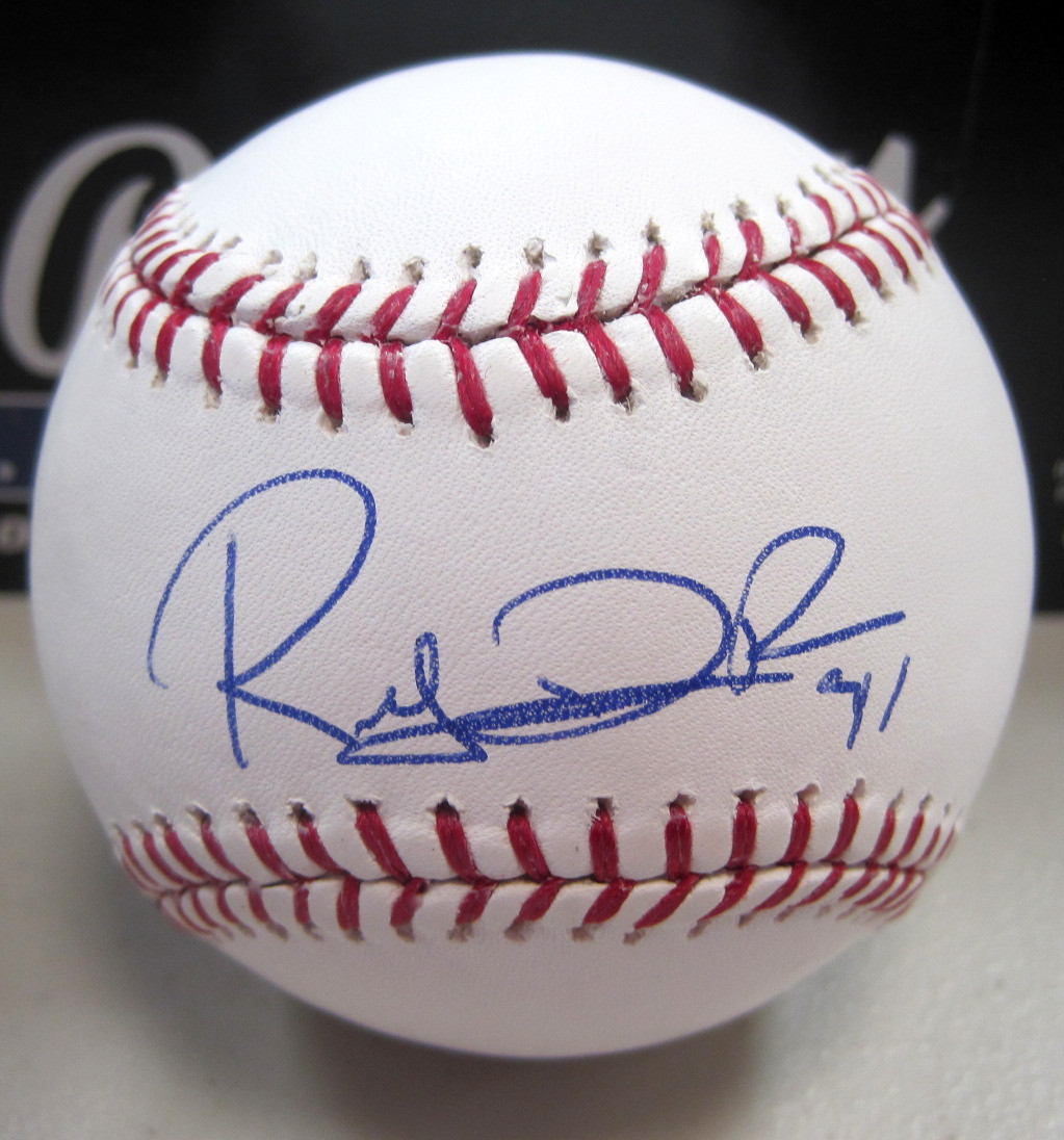RUBBY DE LA ROSA BOSTON RED SOX SIGNED MAJOR LEAGUE BASEBALL W/COA