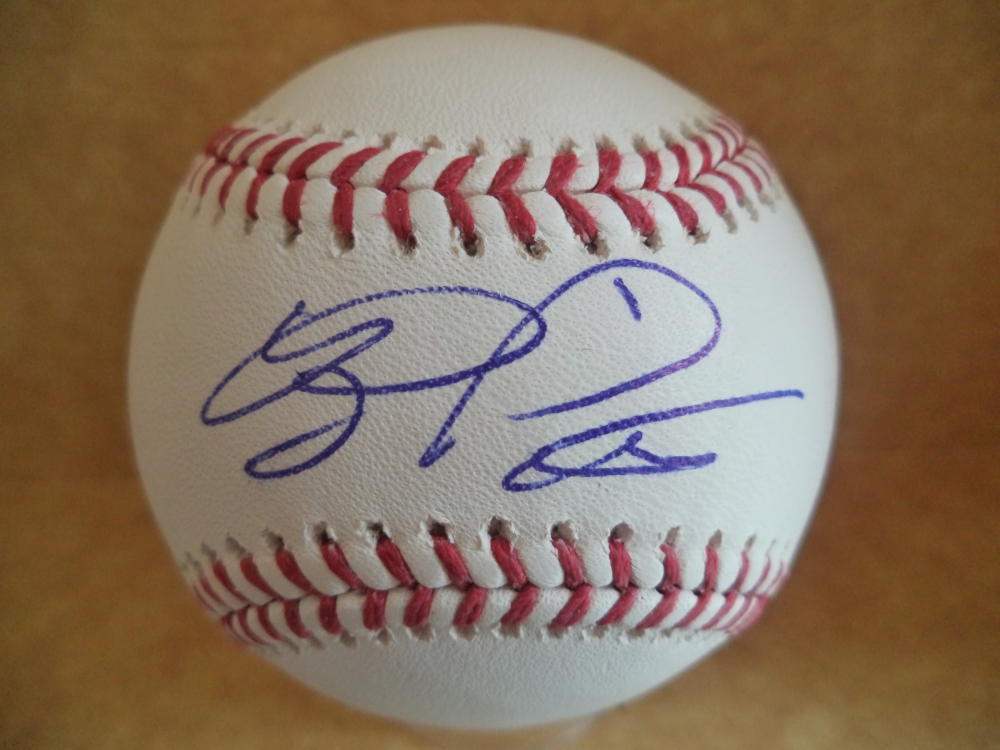 RILEY PINT COLORADO ROCKIES SIGNED AUTOGRAPHED M.L. BASEBALL W/COA