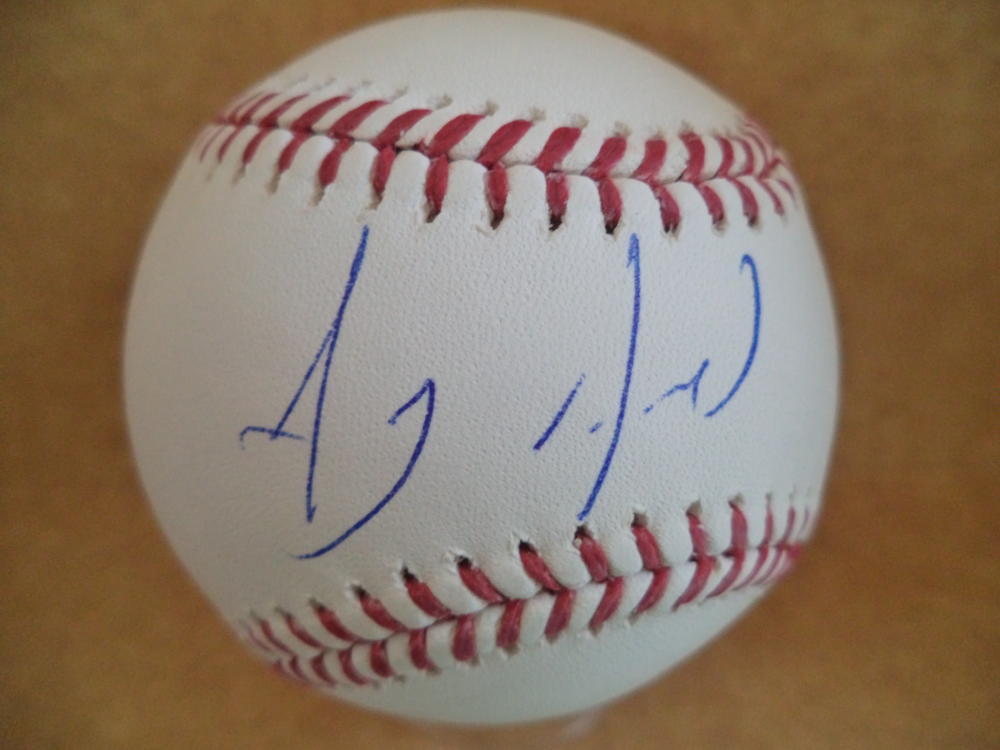 ANTHONY ALFORD TORONTO BLUE JAYS SIGNED AUTOGRAPHED M.L. BASEBALL W/COA E